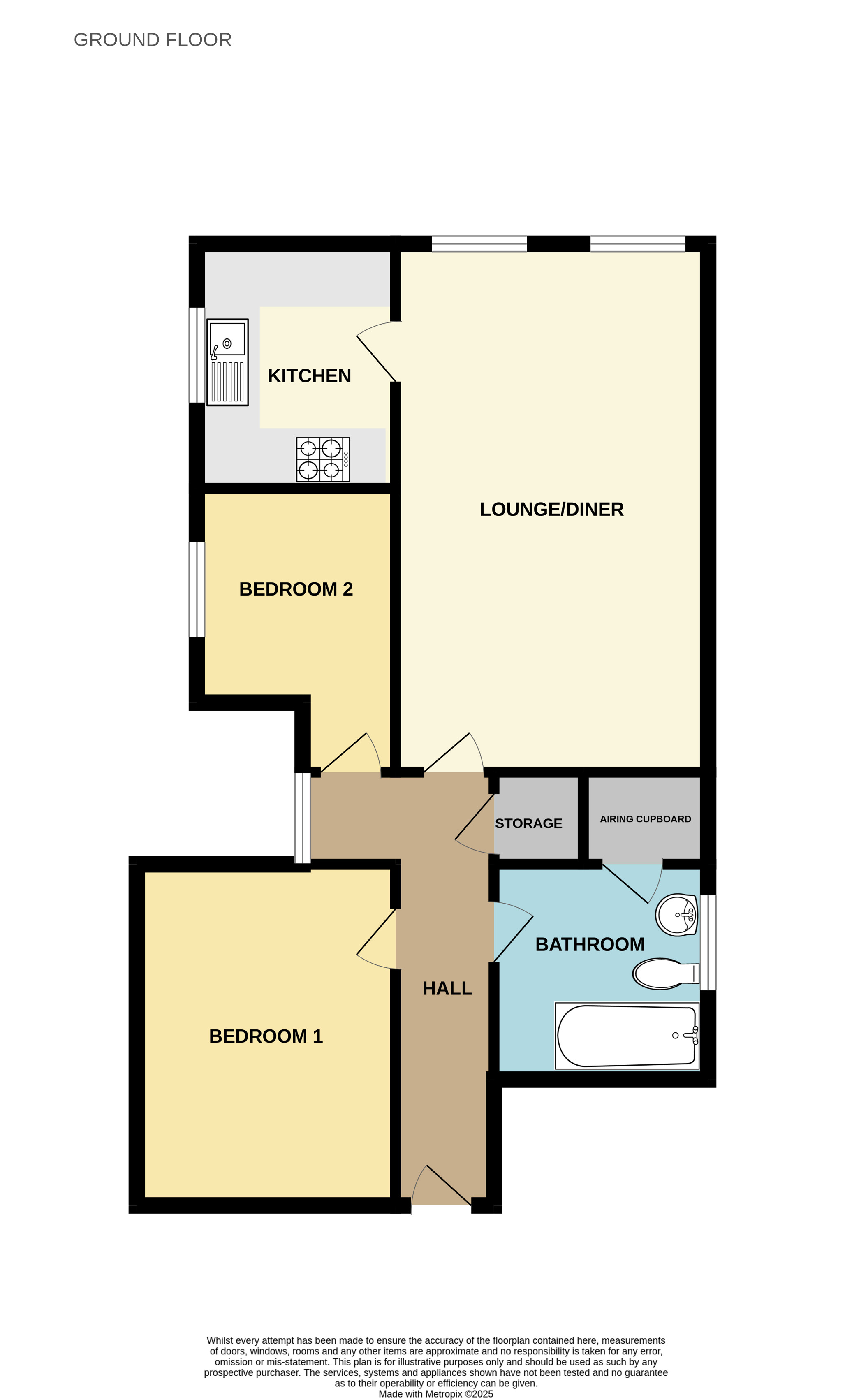 Flat 18,, Ocean View, Princes Esplanade, Walton on the Naze floorplan