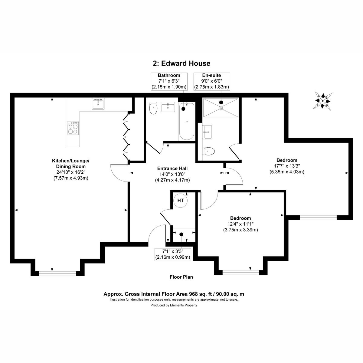 Flat Flat 4, 268, Hillbury Road, Warlingham floorplan