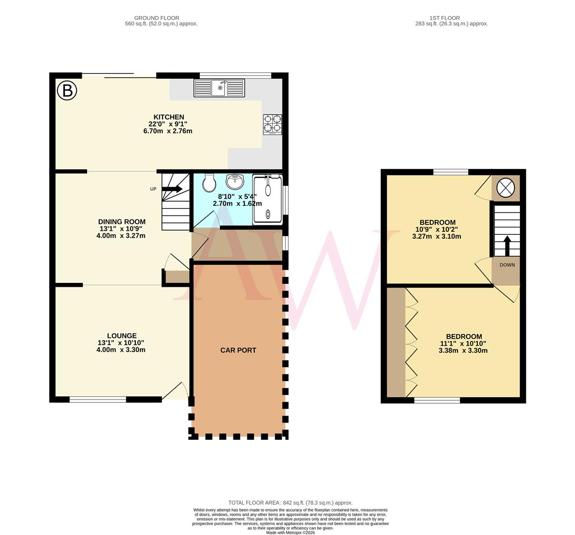 116, Dixons Hill Road, Welham Green floorplan