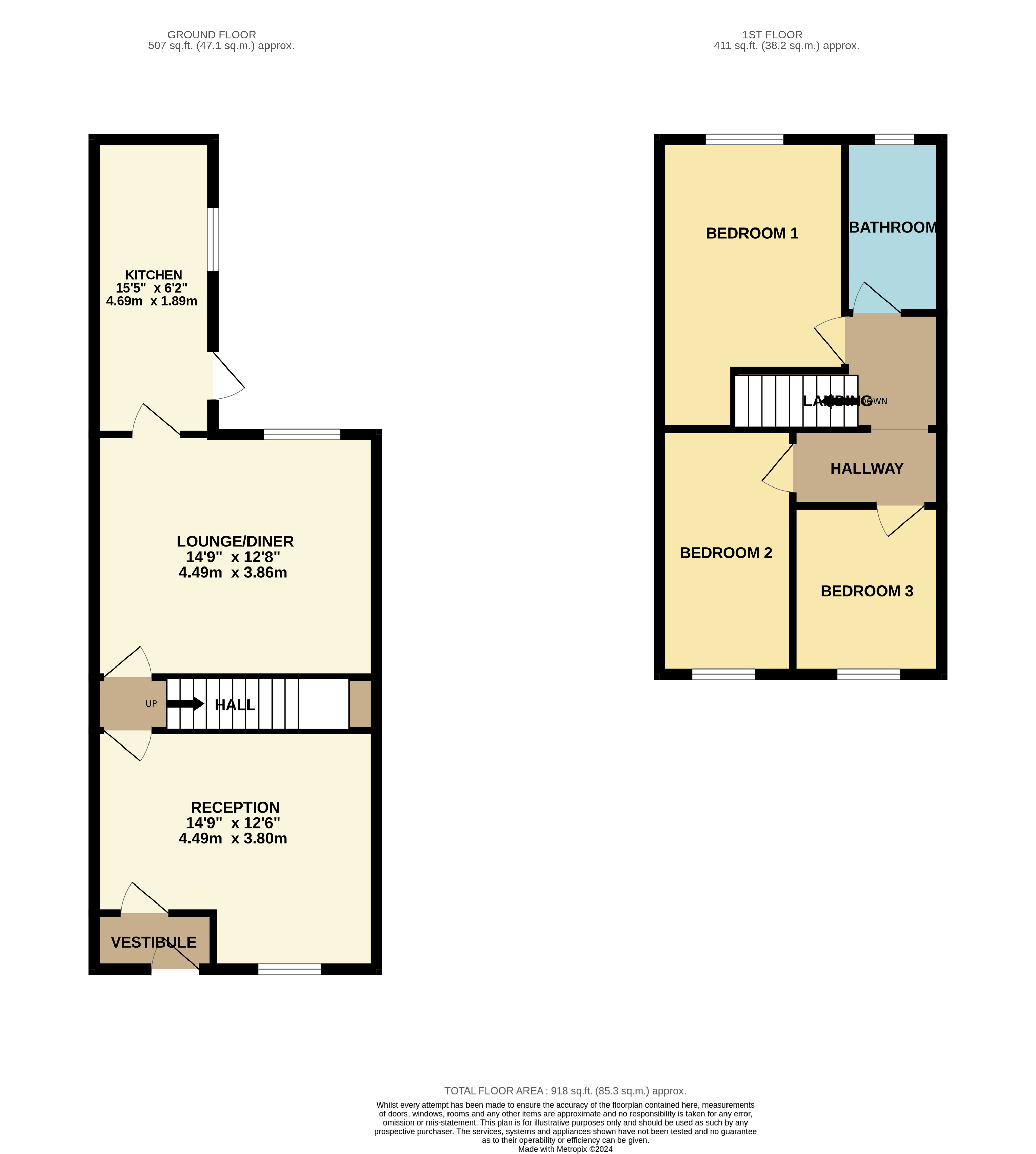 9, Barnes Street, Accrington floorplan