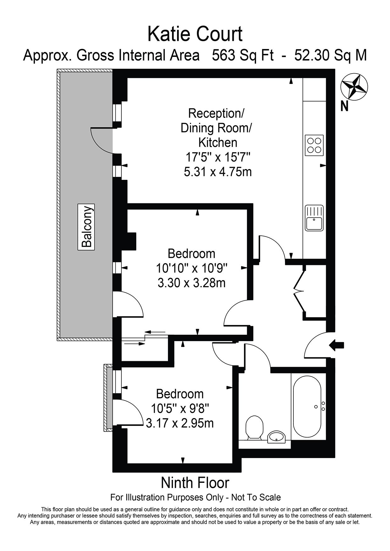 Flat 118, London floorplan