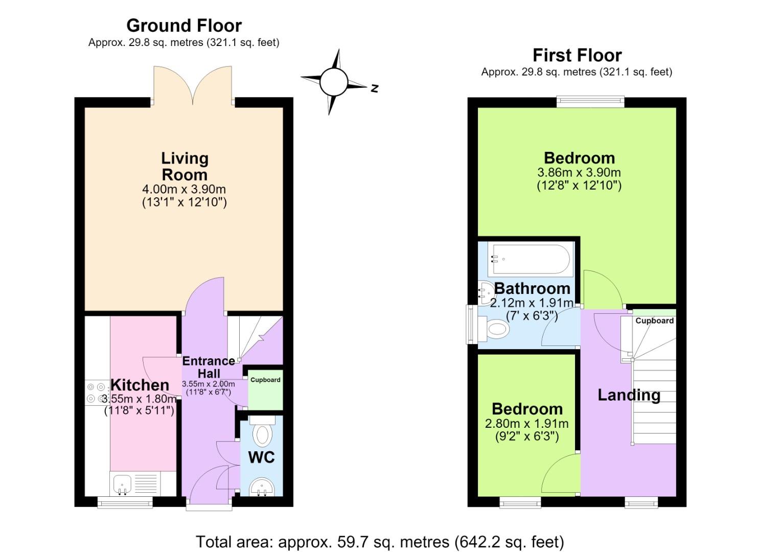 22, Oak Street, Swadlincote floorplan