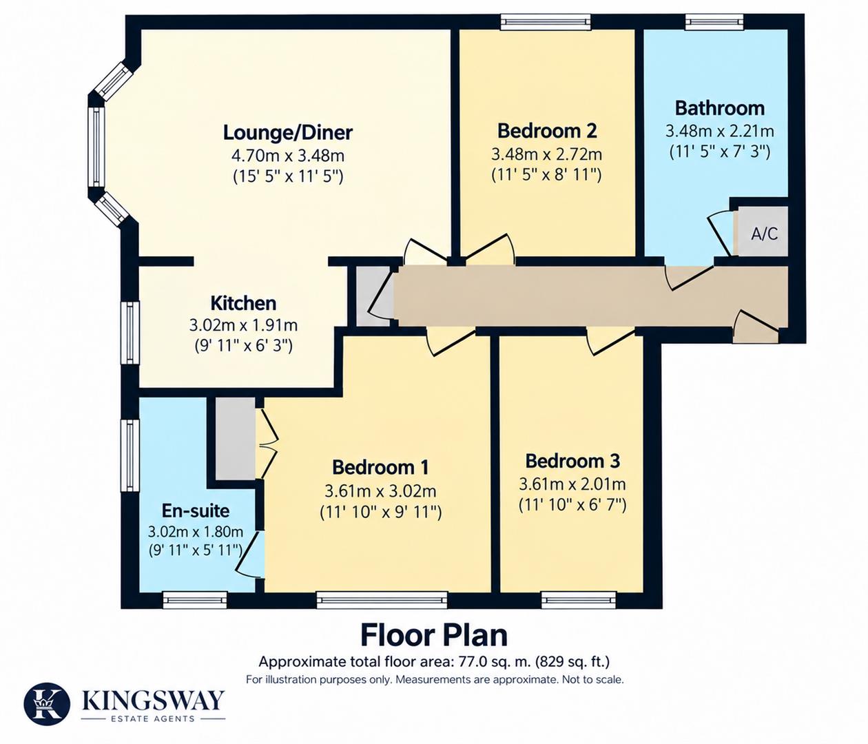 Holyoke Grove, Leamington Spa floorplan
