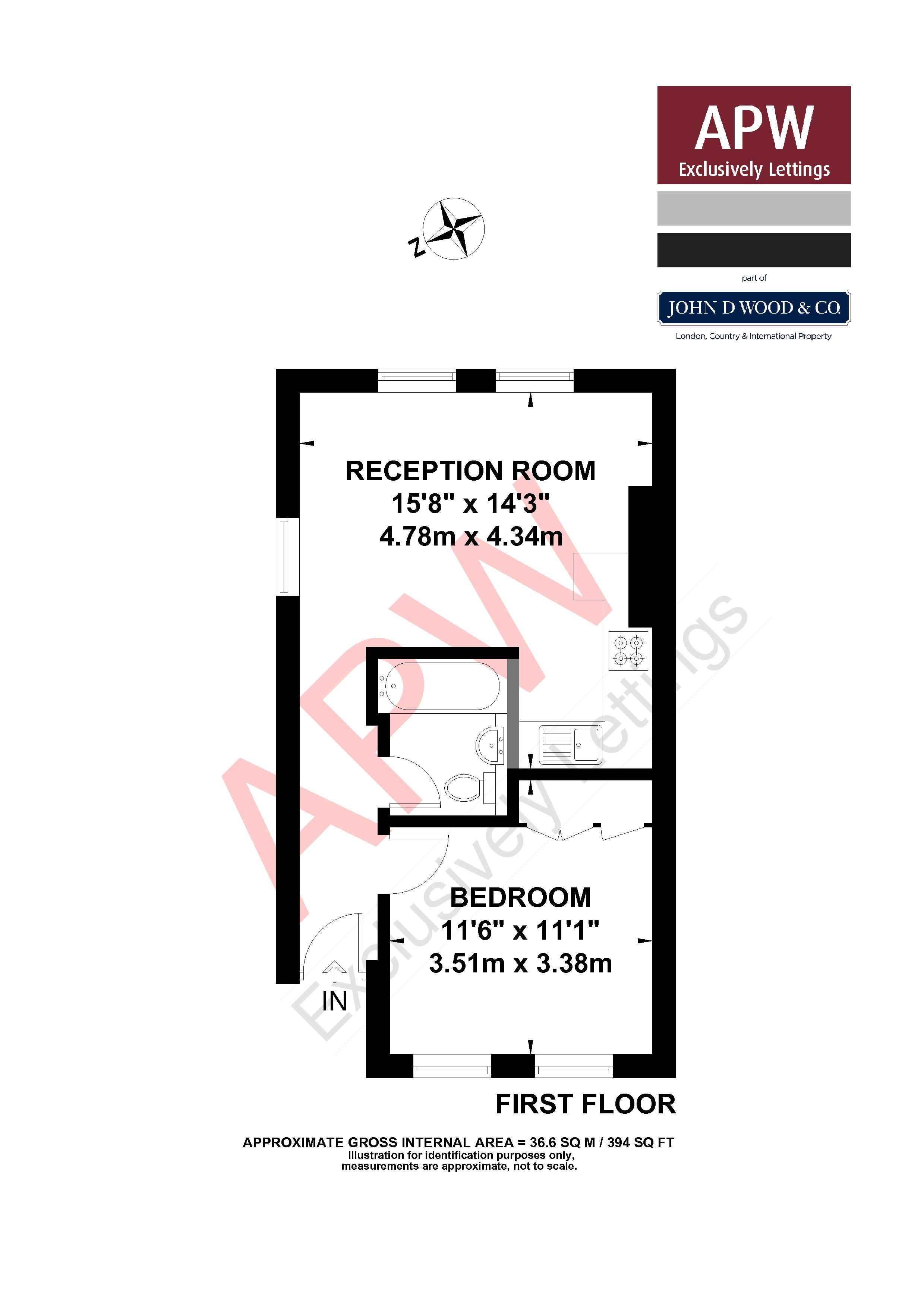 1 Bedrooms Flat to rent in Marncrest Court, Westcar Lane KT12