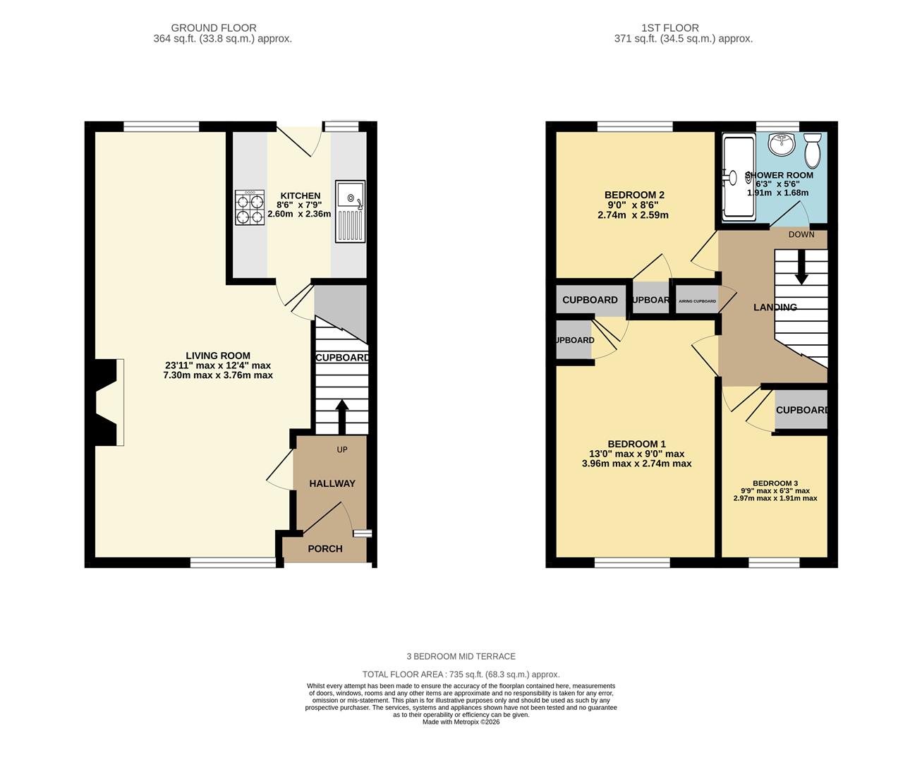 3, Bourne Court, Basingstoke floorplan