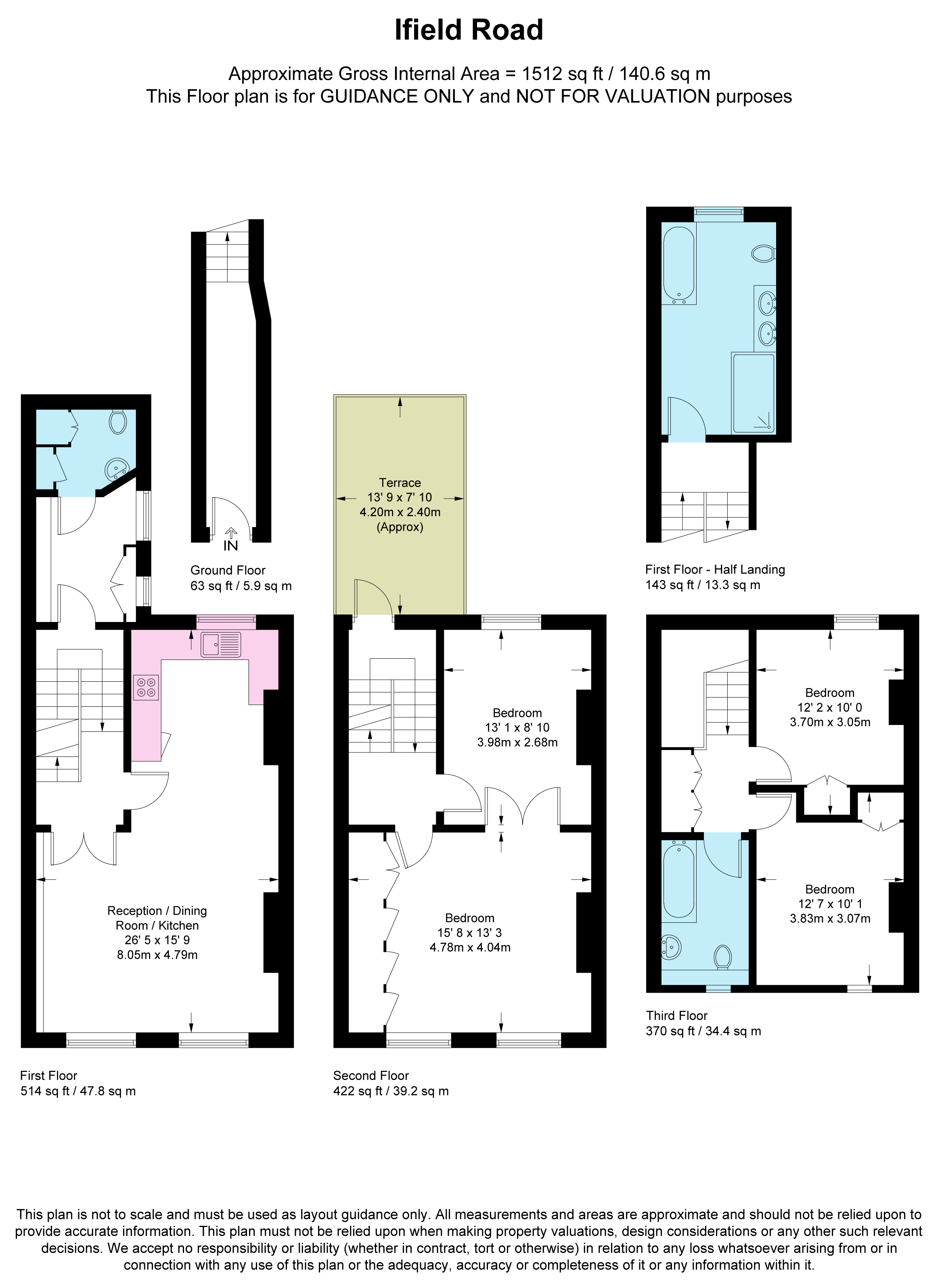 UM, 116, Ifield Road, London floorplan