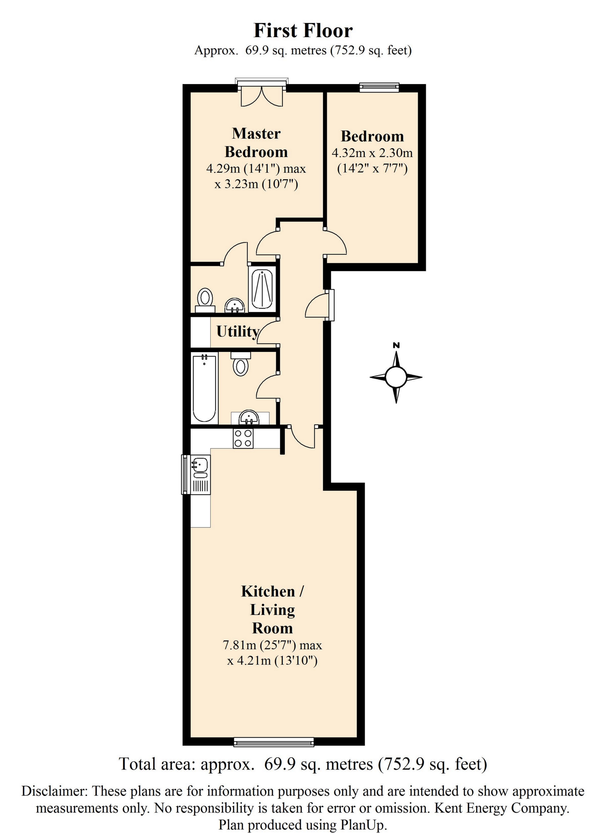 3 Kent Cottage, Chapel Street, Hythe floorplan