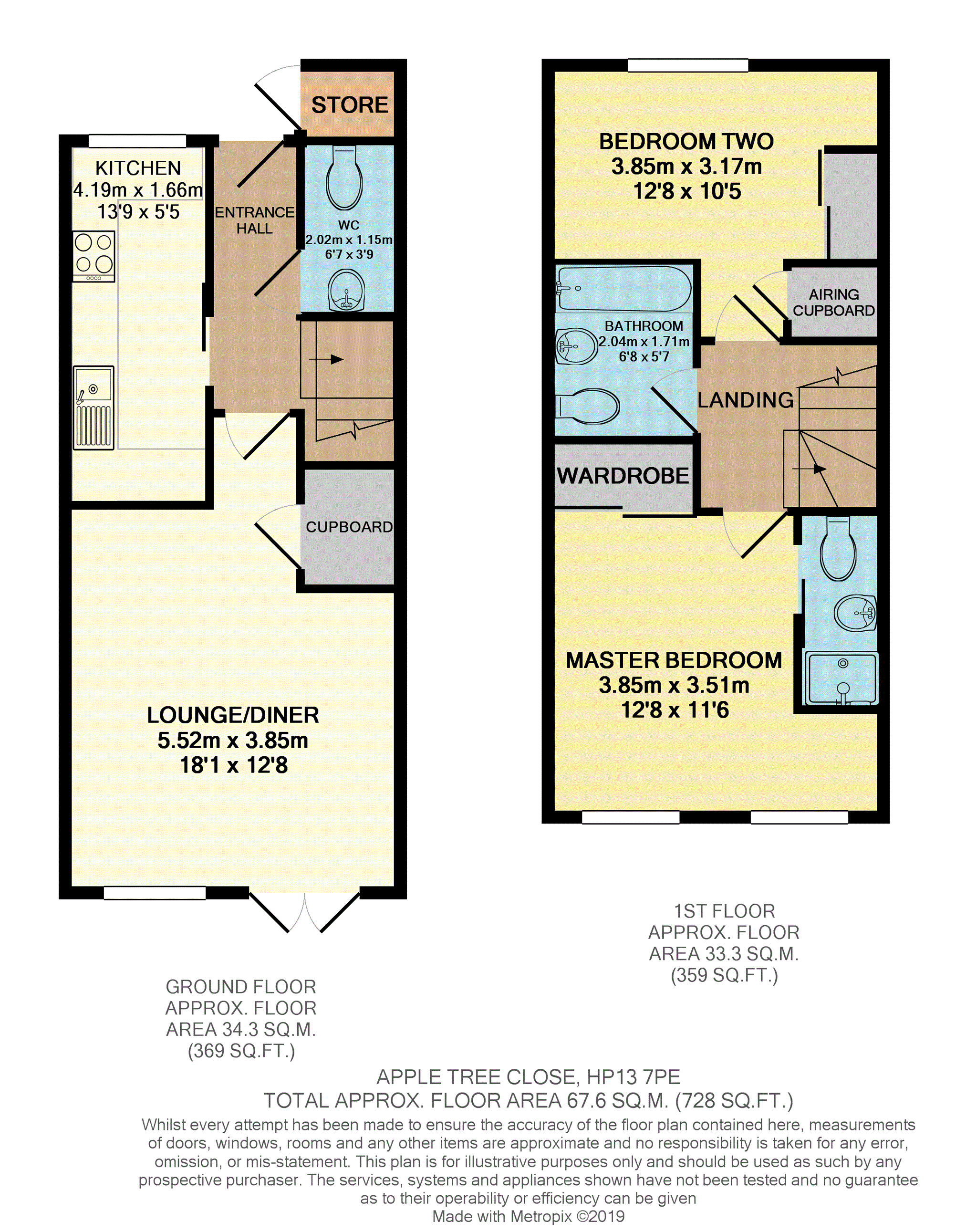 2 Bedrooms Terraced house for sale in Apple Tree Close, High Wycombe HP13