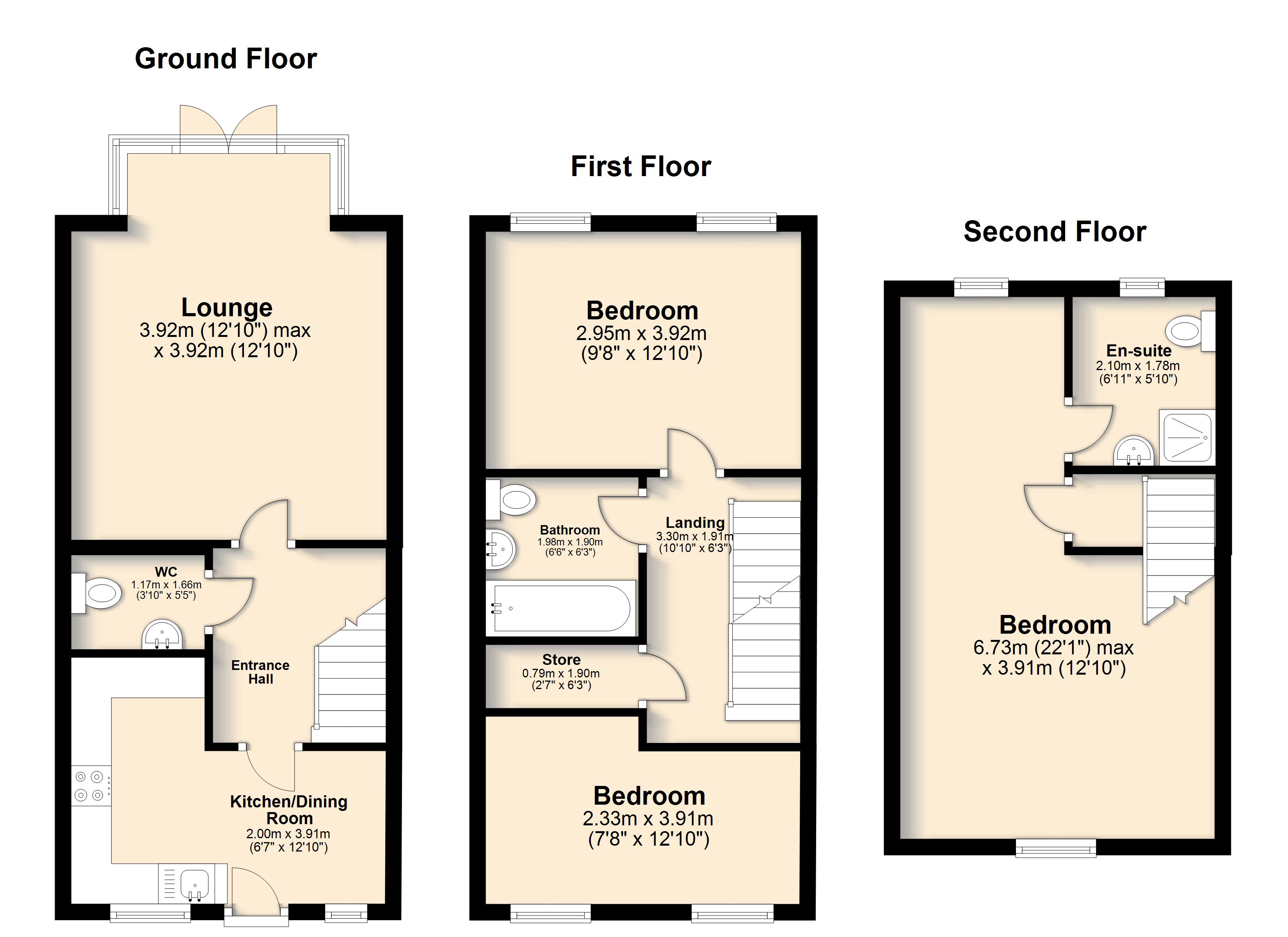 3 Bedrooms Terraced house for sale in Skylark View, Wath-Upon-Dearne, Rotherham S63