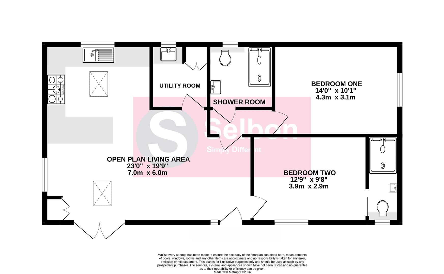 40, St. Johns Road, Farnborough floorplan