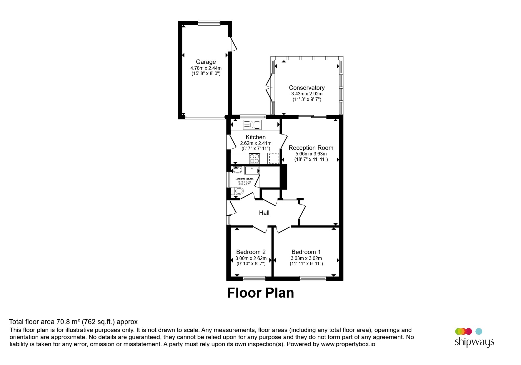 51, Audley Drive, Kidderminster floorplan