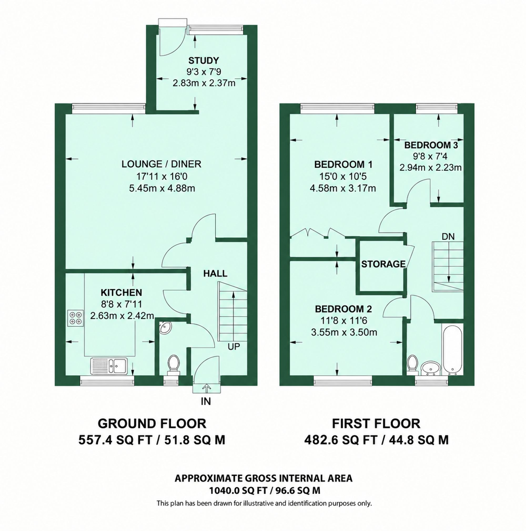 98 Greenbank Road, Watford floorplan