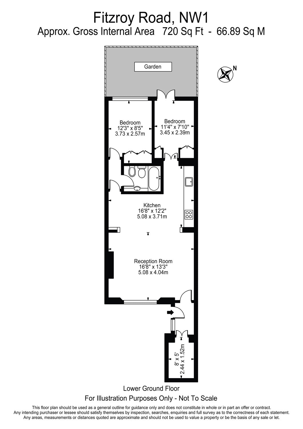 2 Bedrooms Flat to rent in Fitzroy Road, Primrose Hill, London NW1