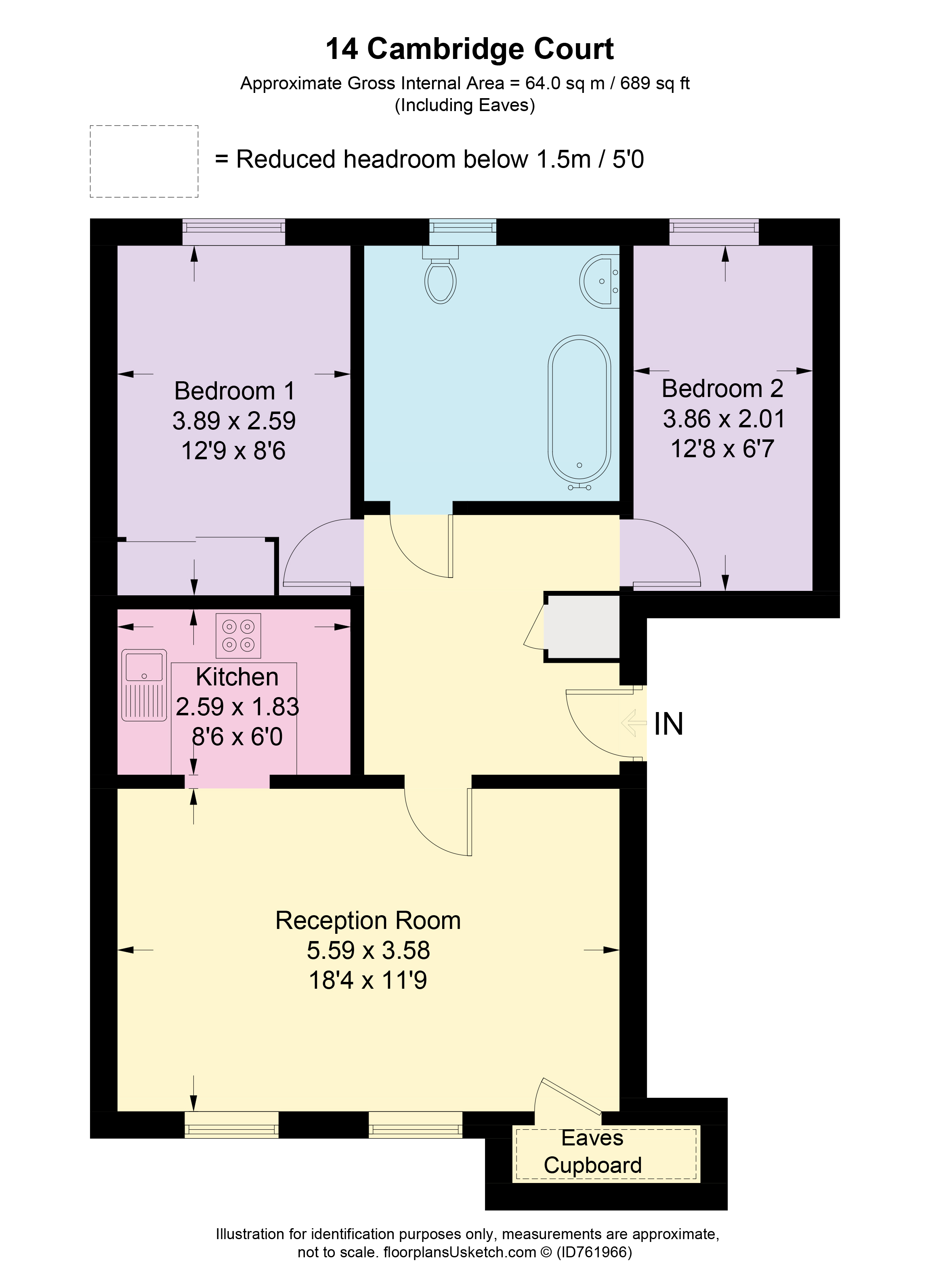 Free property report Flat 14, Cambridge Court, 23, Tapster Street