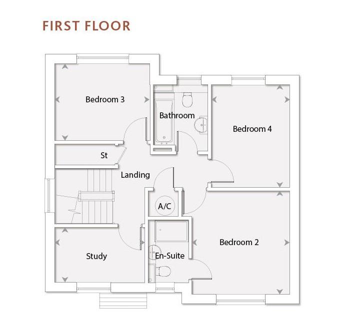 The Weald Plot 23, Pecks Hill, Nazeing floorplan