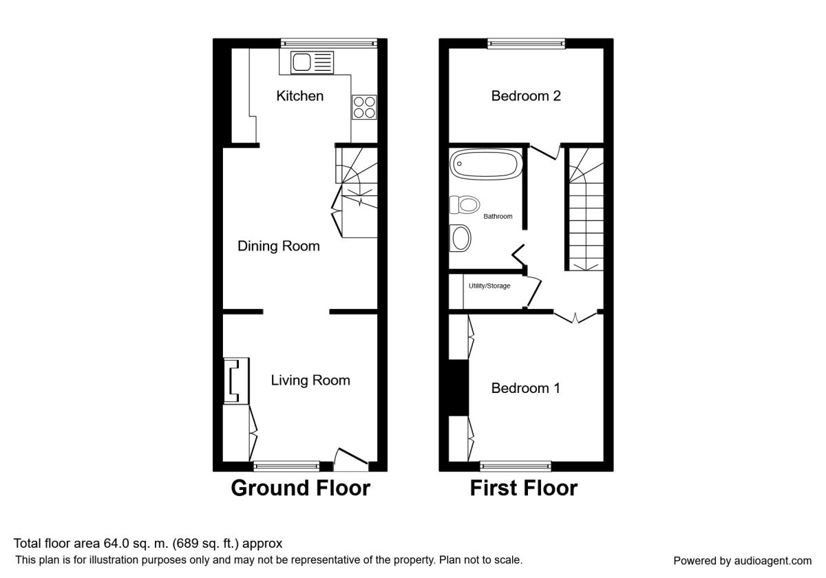 2 Bedrooms Terraced house to rent in Peel Street, Macclesfield SK11