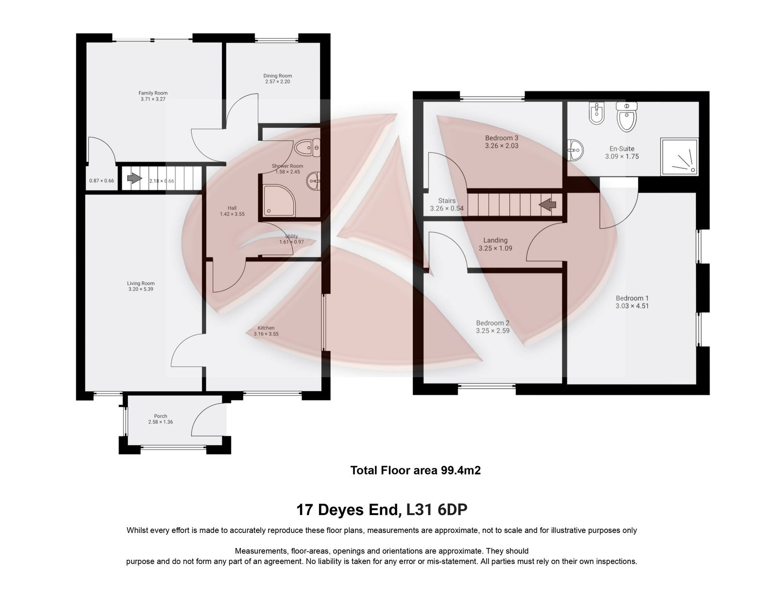 17, Deyes End, Maghull floorplan