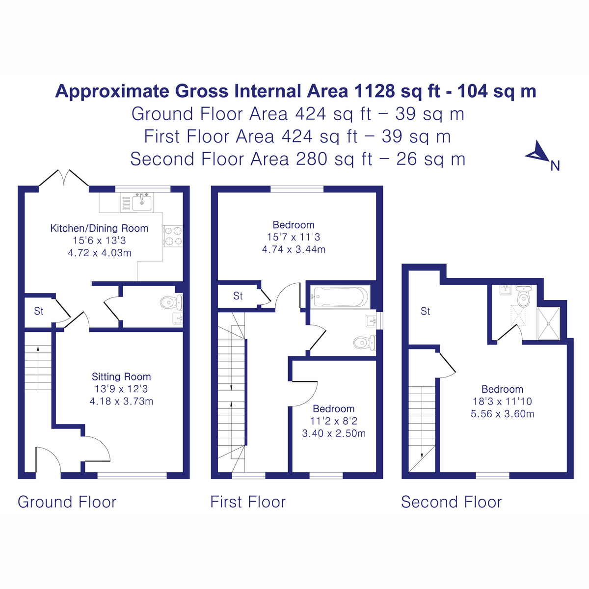 162, Camp Road, Upper Heyford floorplan