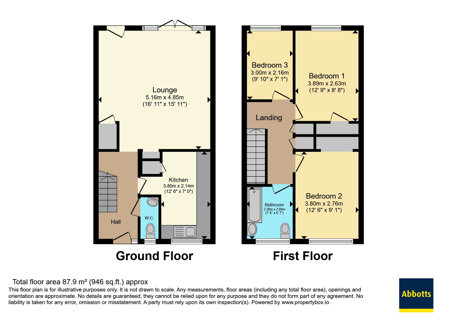 1, Cadogan Terrace, Essex floorplan