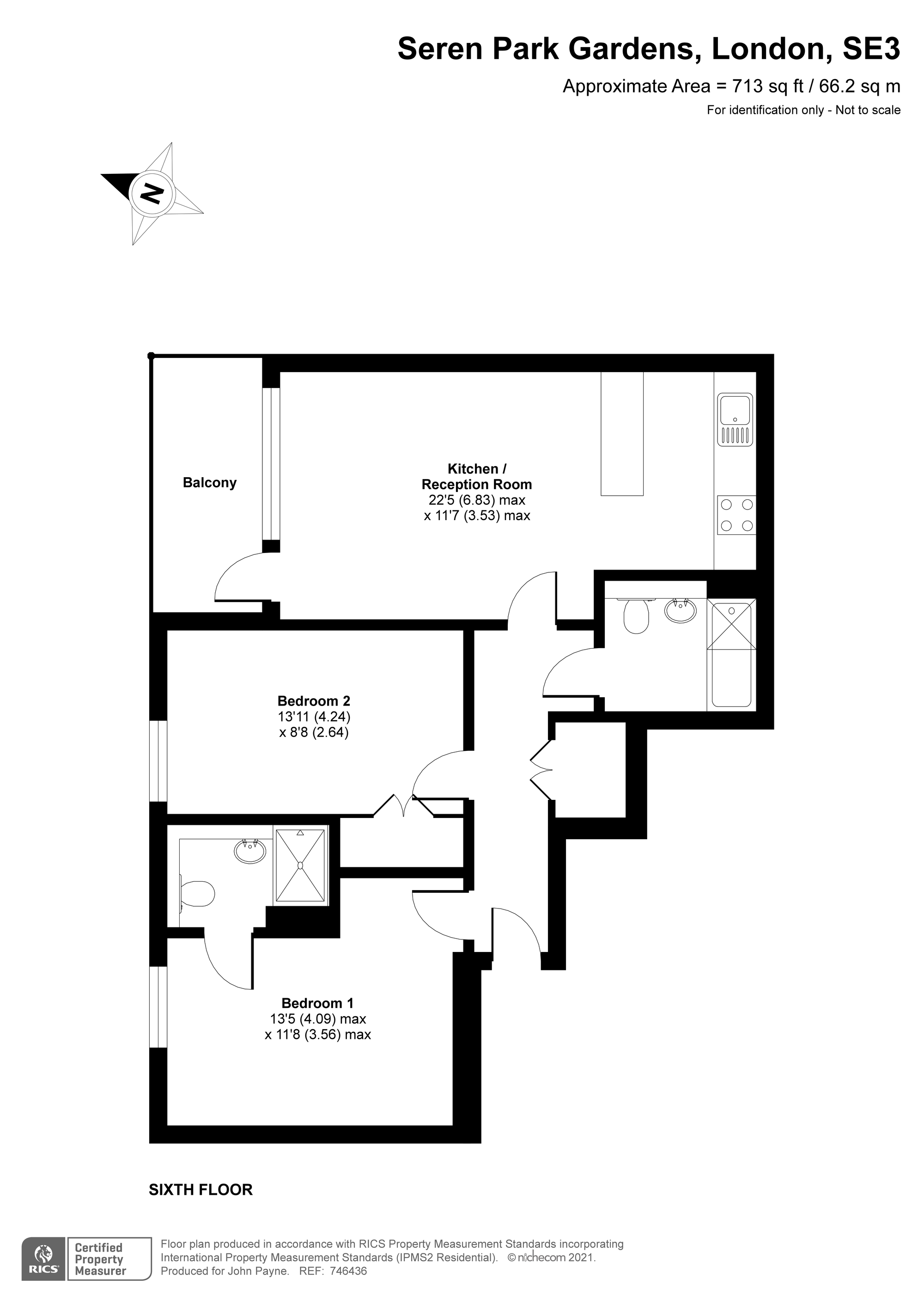 210, Seren Park Gardens, London floorplan