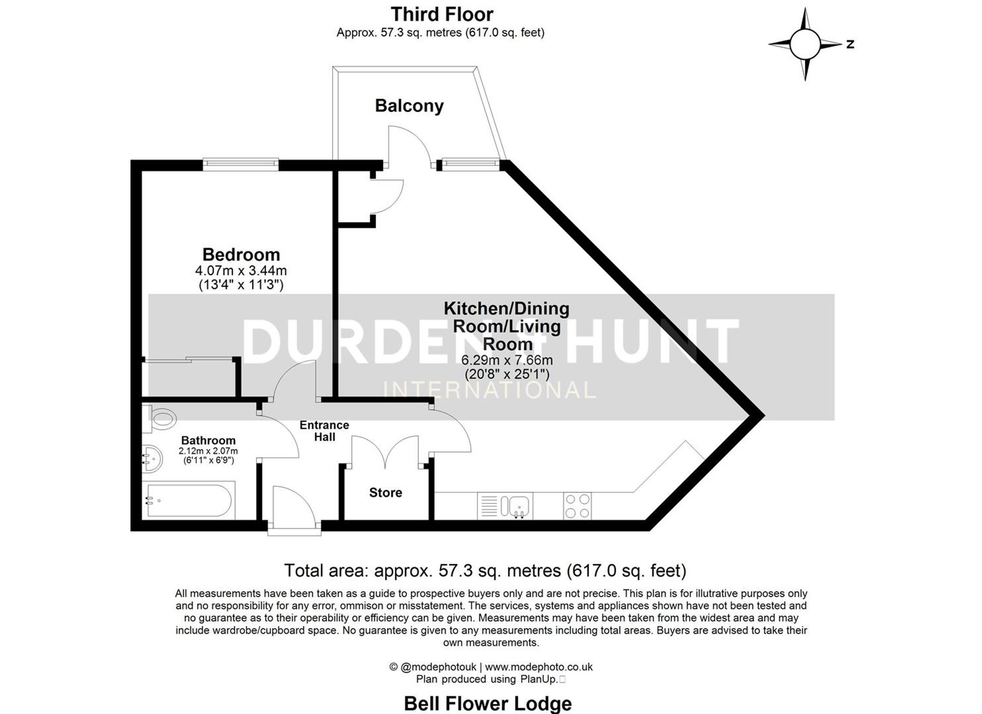 Flat 64, Bell Flower Lodge, Romford floorplan