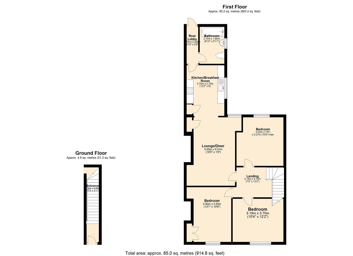 Hotspur Street, Newcastle Upon Tyne floorplan