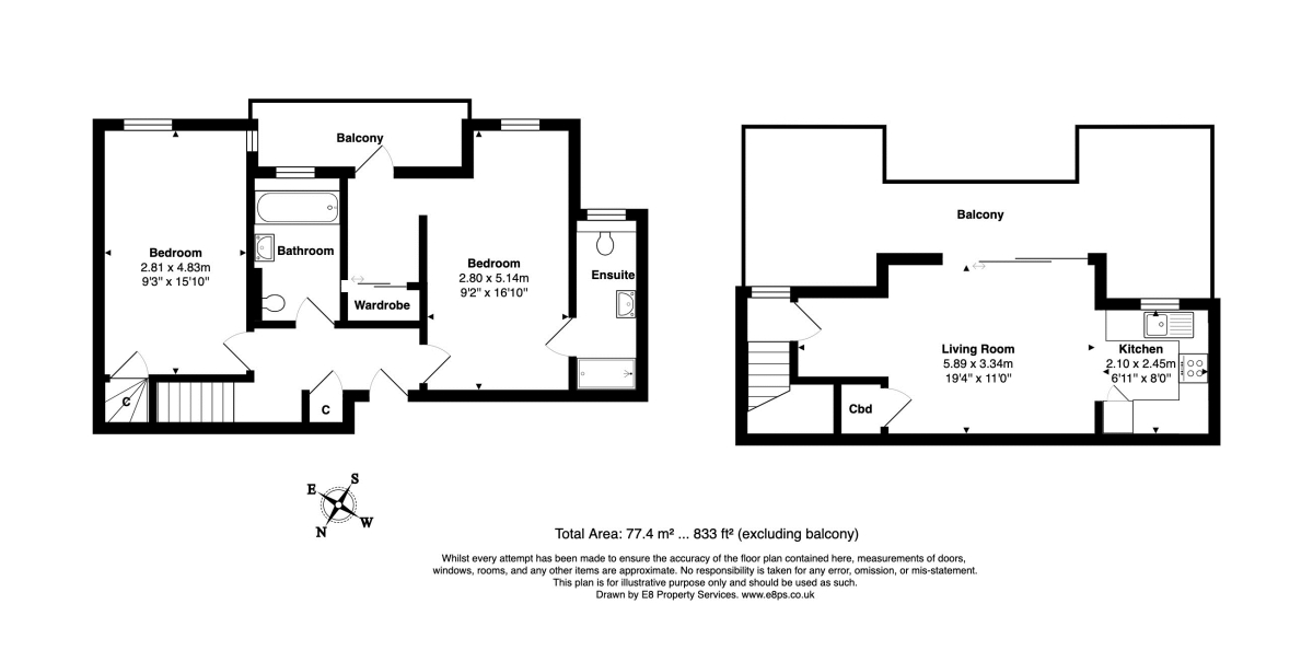 18, Grantham House, Cranham Street, Oxford floorplan