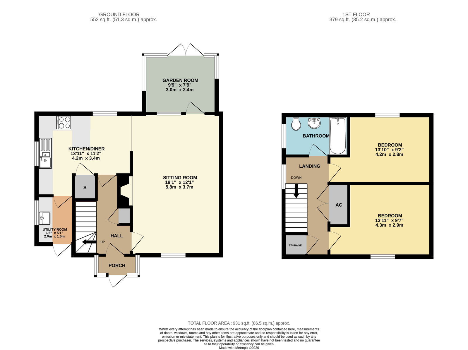 15, Clerkenwell Crescent, Malvern floorplan