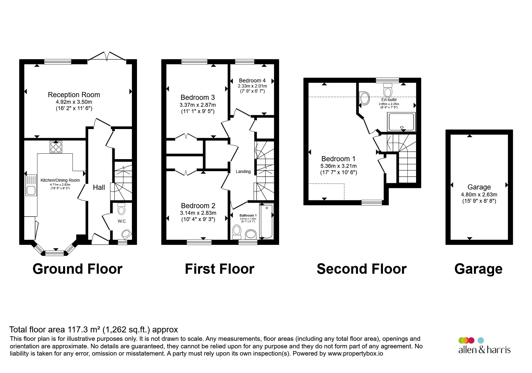 8, Dan Y Fron, Porth floorplan