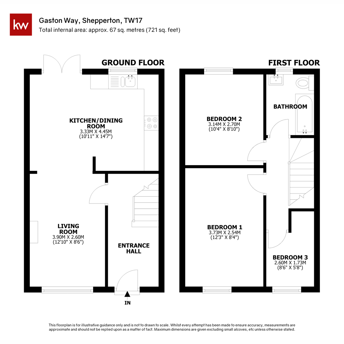 42, Gaston Way, Shepperton floorplan
