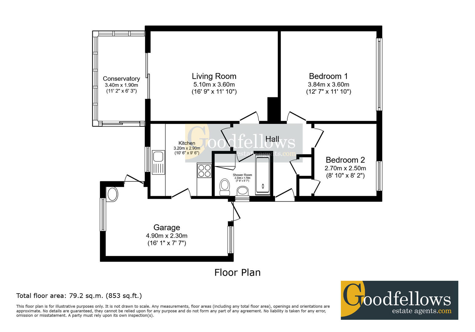 3, Gilmore Close, Newcastle Upon Tyne floorplan