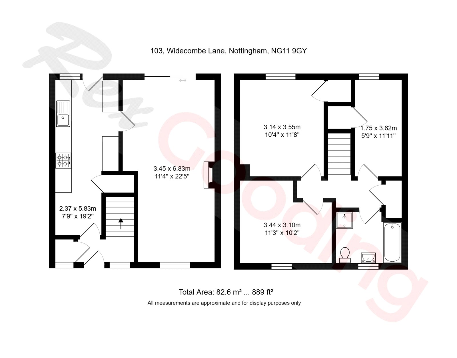 103, Widecombe Lane, Nottinghamshire floorplan