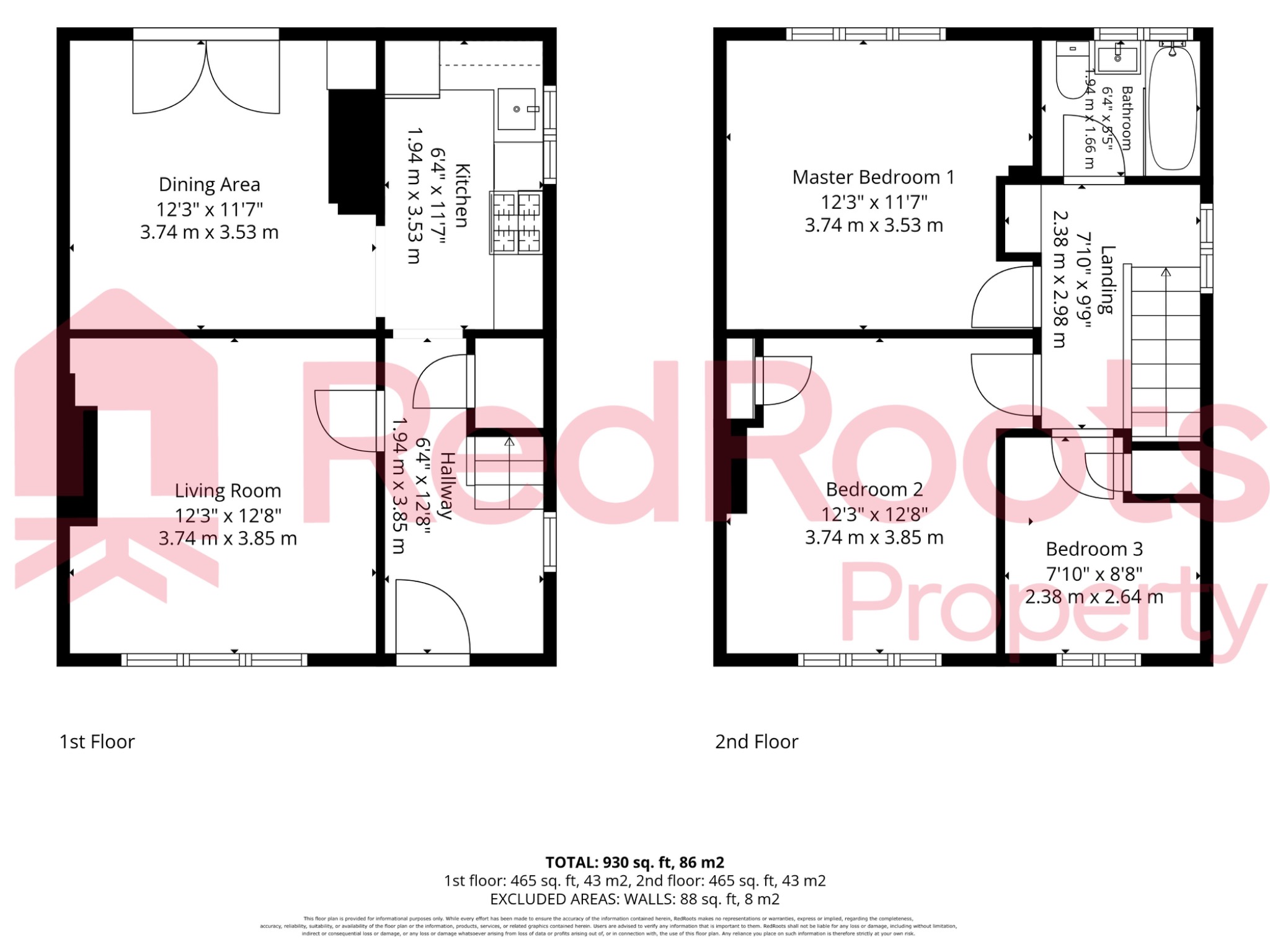 8 Ballam Avenue, Doncaster, South Yorkshire floorplan