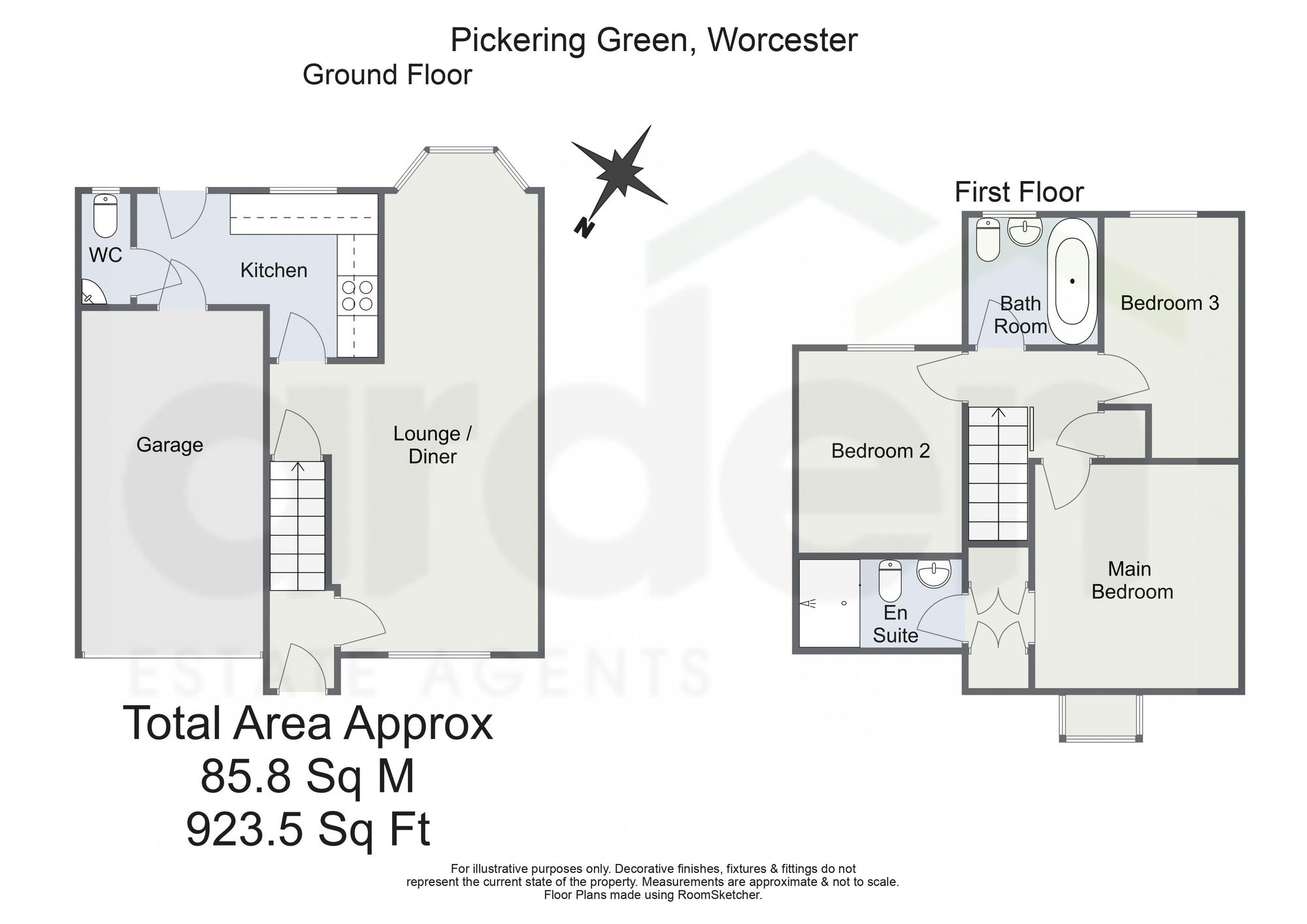 3 Pickering Green, Worcester floorplan