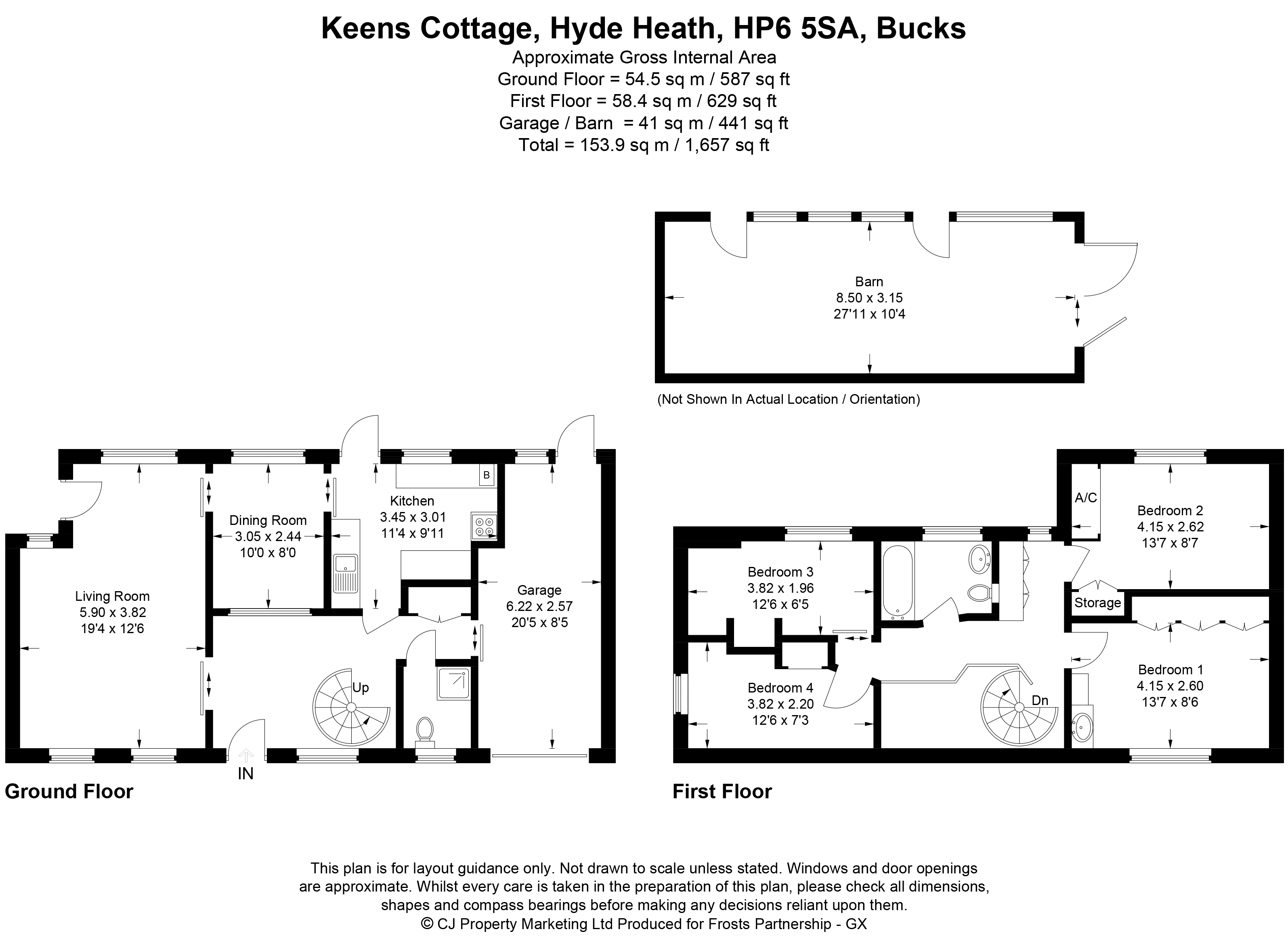 Keens Cottage,, Chalk Lane, Amersham floorplan