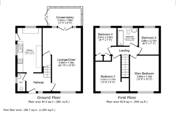 6, Cerrig Llwydion, Port Talbot floorplan