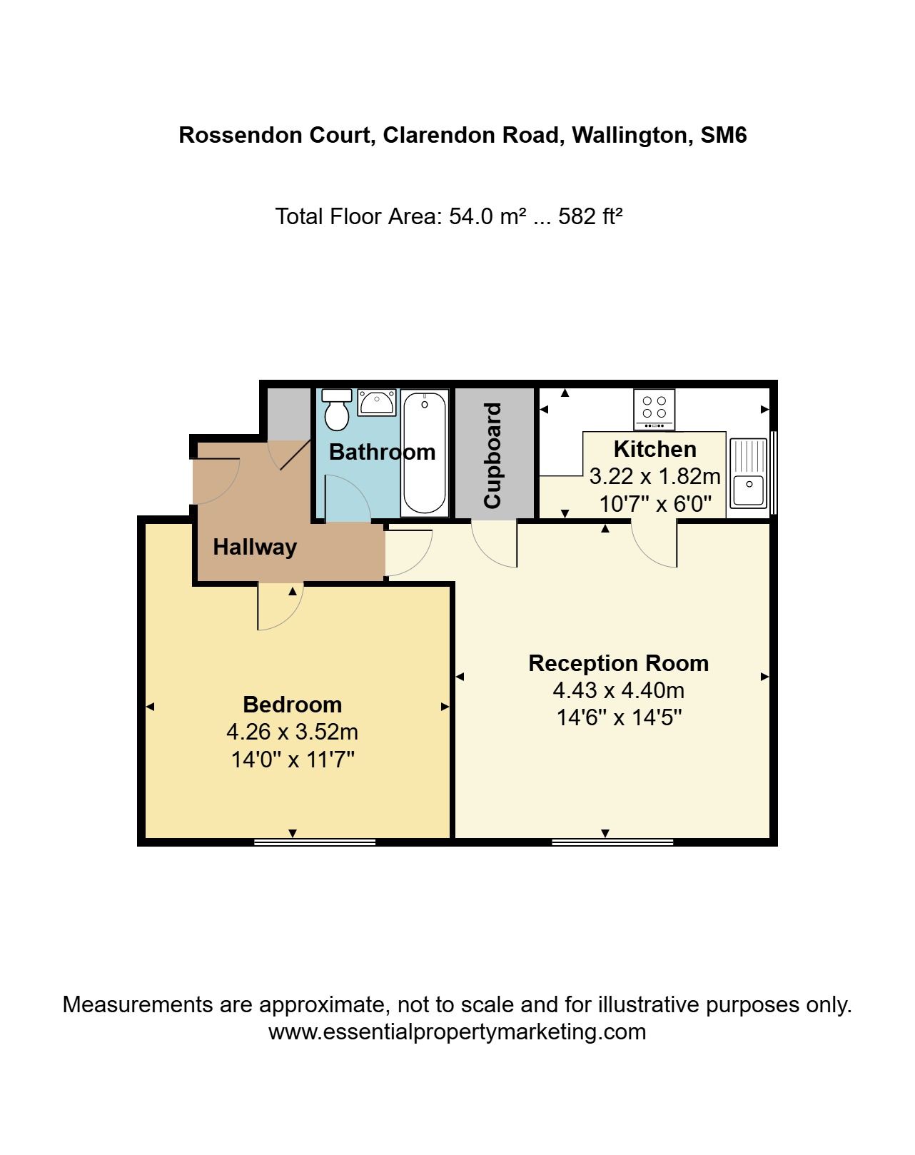 17, Rossendon Court, Clarendon Road floorplan