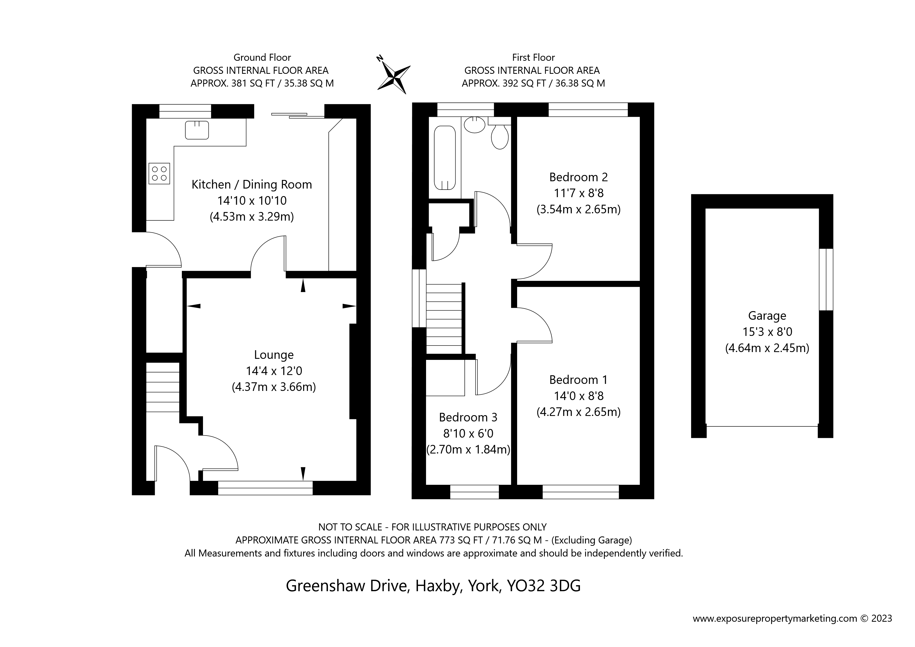 Greenshaw Drive, Haxby, York, North Yorkshire YO32, 3 bedroom semi