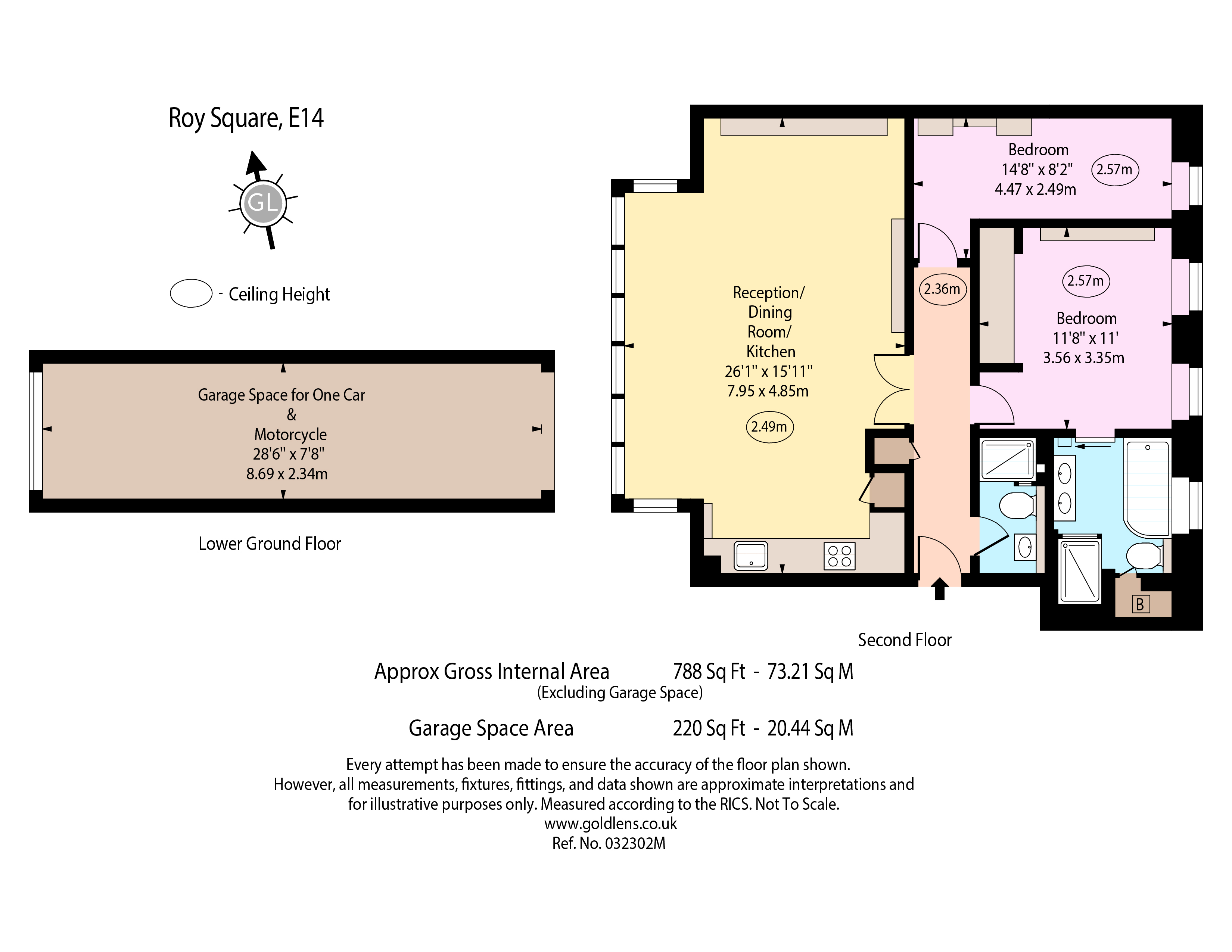 51, Roy Square, London floorplan