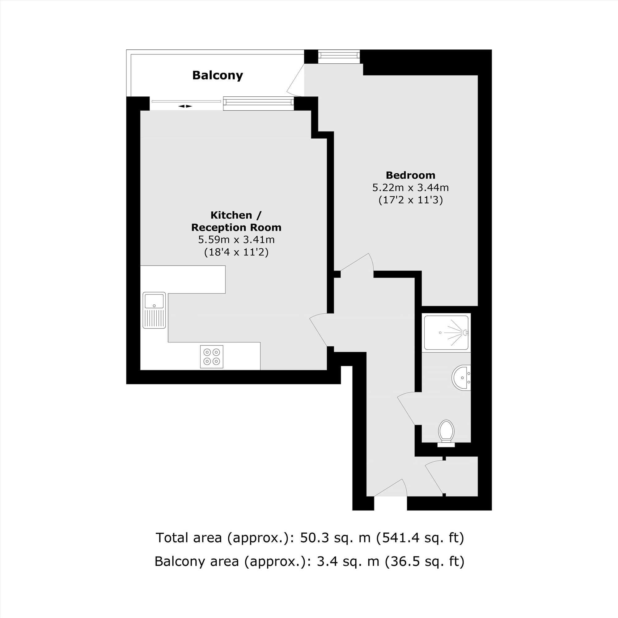 Flat 310, 334, Queenstown Road, LONDON floorplan