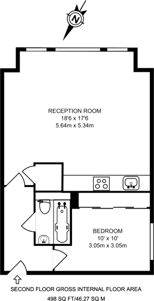 1 Bedrooms Flat to rent in Arkwright Road, Hampstead, London NW3