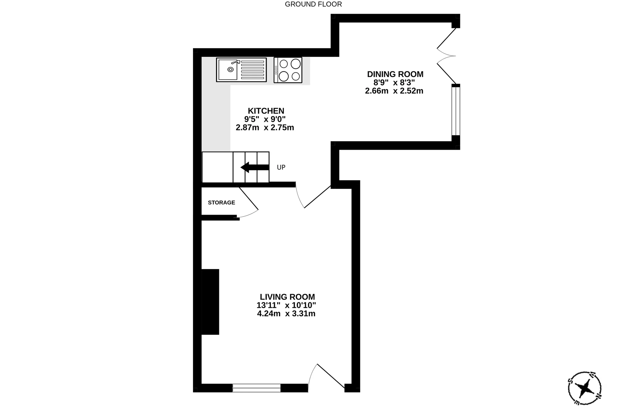 Bumblebee Cottage, 3 Mona Street, Ramsey floorplan
