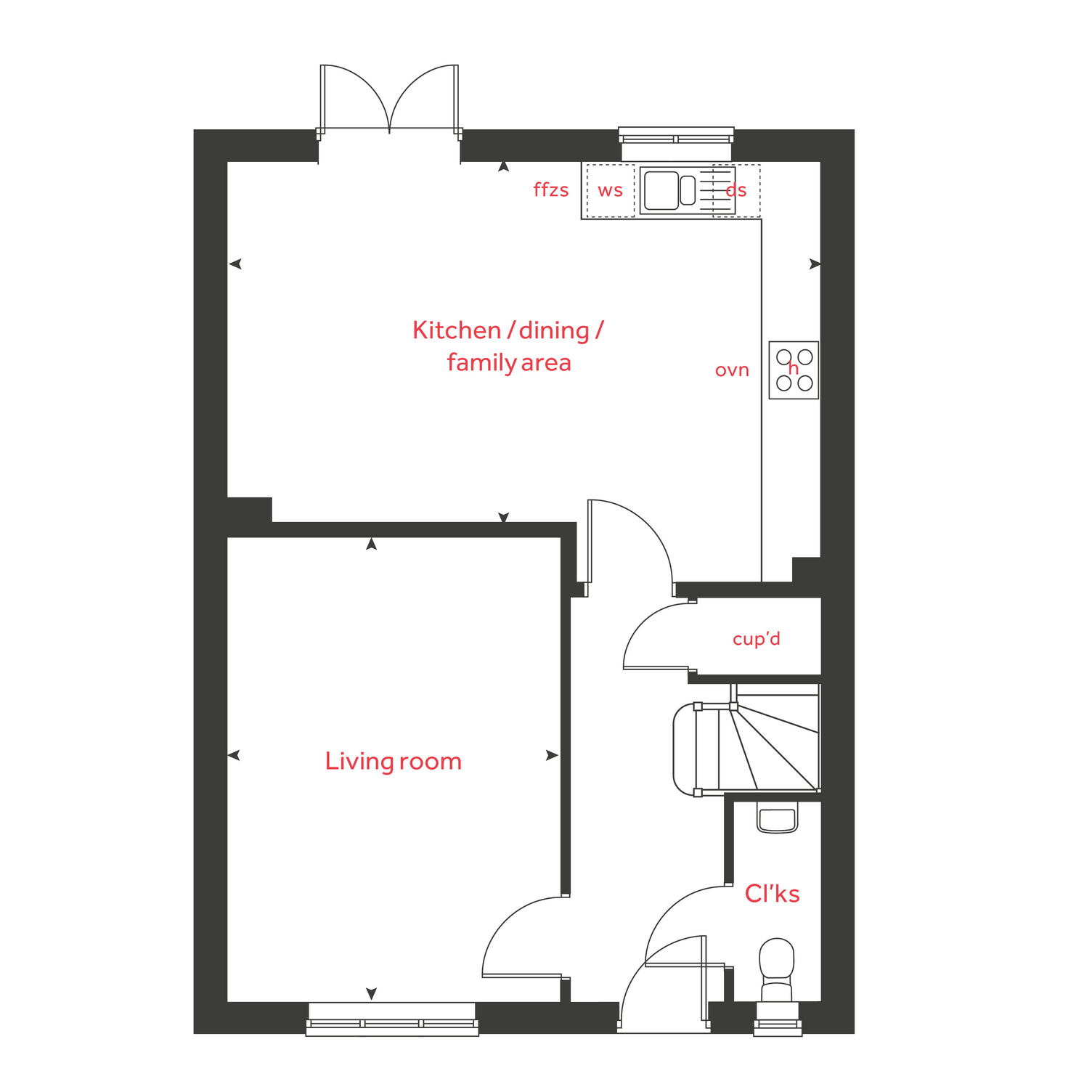 106, Off Lickers Lane, Whiston floorplan