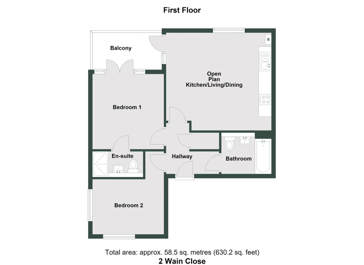 2, Wain Close, Penarth floorplan