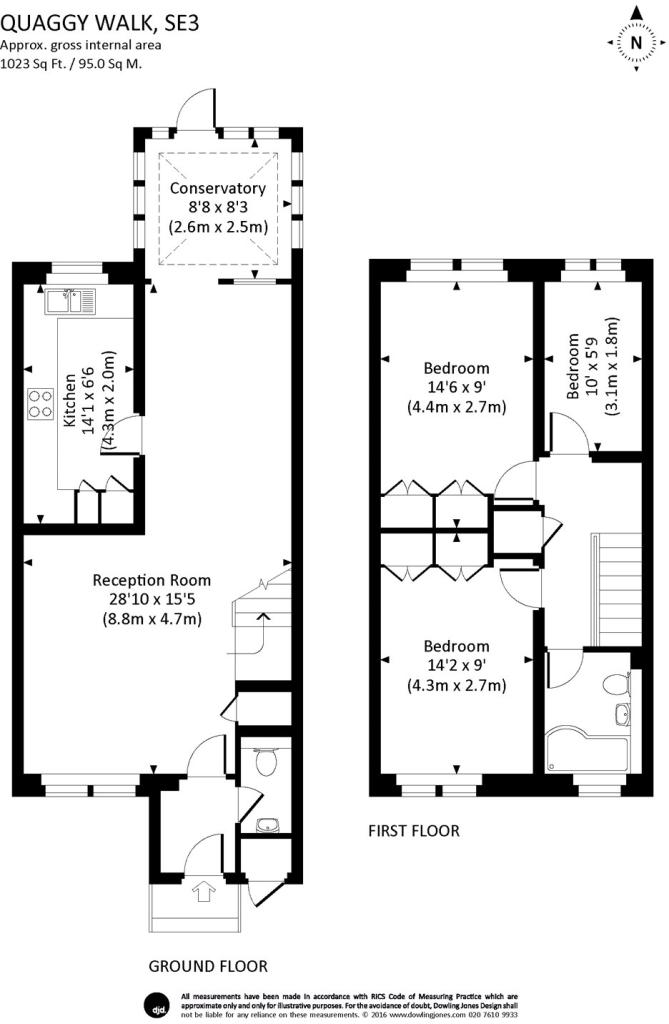 36, Quaggy Walk, London floorplan