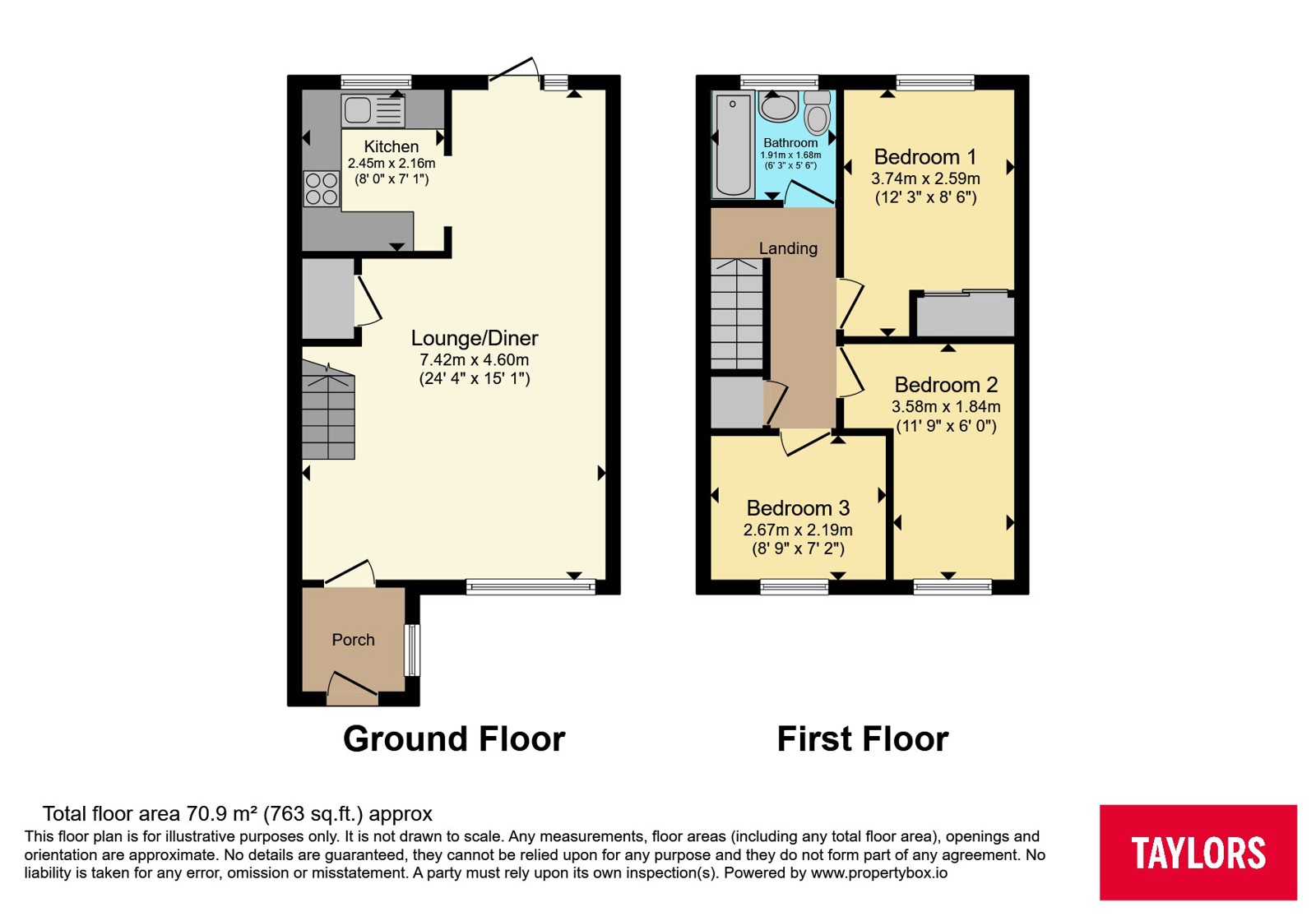 37, Bramhall Rise, Northamptonshire floorplan