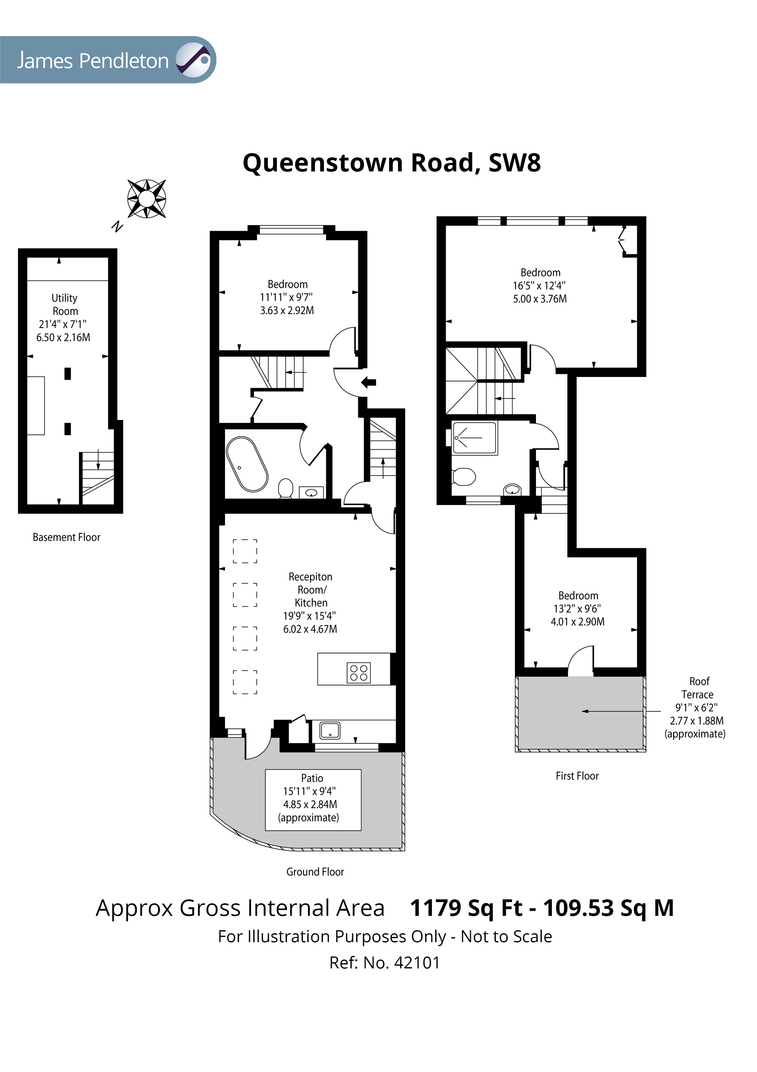 Queenstown Road, Battersea, London SW8, 3 bedroom flat for sale