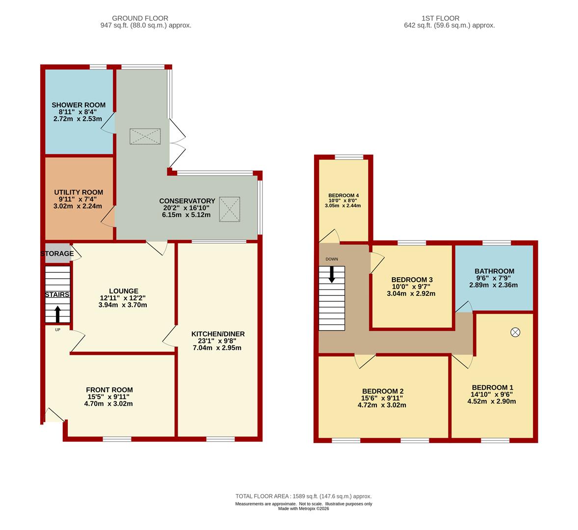 2 Clairmont Villas, Parkend Road, Lydney floorplan
