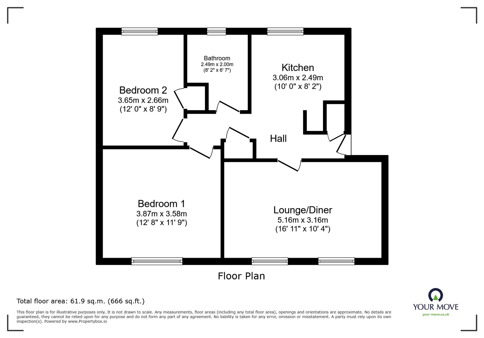 104, Haymeads, Hertfordshire floorplan