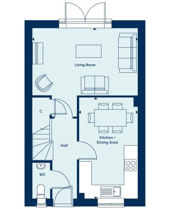 74, Ground Floor, Stoke Gifford floorplan